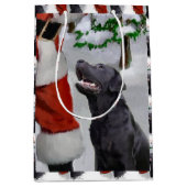 Labrador Retriever Geloof Kerstmis Medium Cadeauzakje (Voorkant)