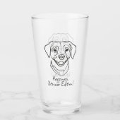 Labrador Retriever. Geluk, Retriever Editie! Glas (Voorkant)