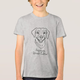 Labrador Retriever. Geluk, Retriever Editie! Tri-Blend Shirt