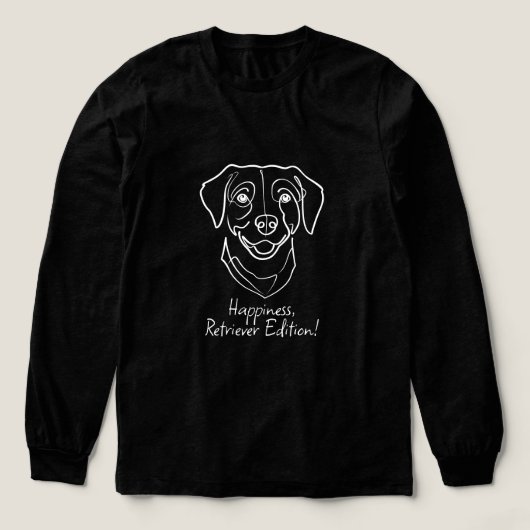 Labrador Retriever. Geluk, Retriever Editie! Tri-Blend Shirt (Voorkant)
