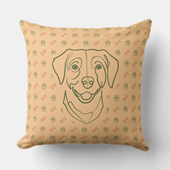 Labrador Retriever. Gelukseditie! Kussen (Voorkant)