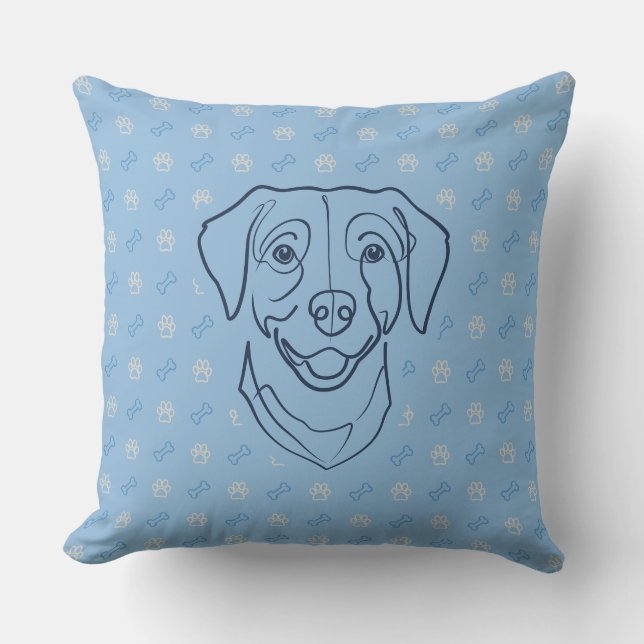 Labrador Retriever. Gelukseditie! Kussen (Voorkant)