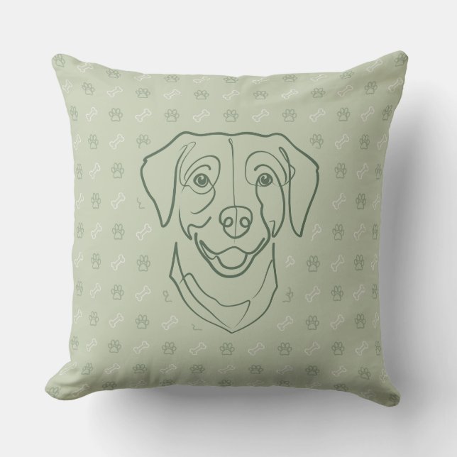 Labrador Retriever. Gelukseditie! Kussen (Voorkant)