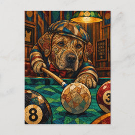 Labrador Retriever, Geometrisch Mozaïek Briefkaart