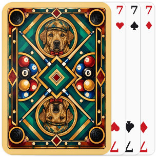 Labrador Retriever, Geometrisch Mozaïek Pokerkaarten