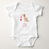 Labrador Retriever Gepersonaliseerde Beste Vriend Romper (Voorkant)
