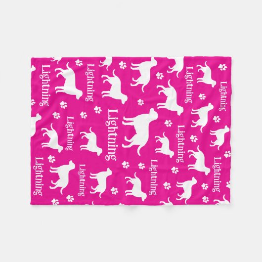 Labrador Retriever Gepersonaliseerde Deken Zwart (Voorkant (Horizontaal))