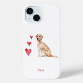 Labrador Retriever gepersonaliseerde hond Case-Mate iPhone Case (Achterkant)