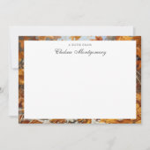 Labrador Retriever Gepersonaliseerde Naam Herfst Notitiekaartje (Voorkant)