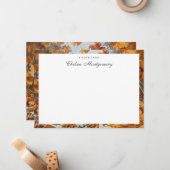 Labrador Retriever Gepersonaliseerde Naam Herfst Notitiekaartje (Voorkant / Achterkant in situ)