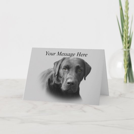 Labrador Retriever Geweldige Wenskaart Kaart (Voorkant)