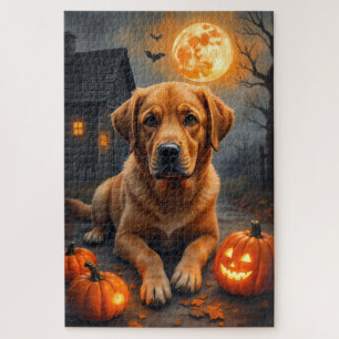 Labrador Retriever Gezellige Halloween Portret Kun Legpuzzel