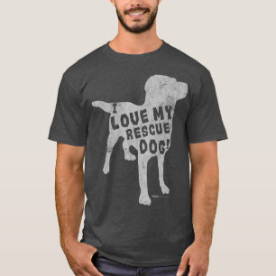 Labrador Retriever Gift I Love My Rescue Dog T-shirt