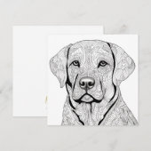 Labrador Retriever Gift Kaart (Voorkant / Achterkant)
