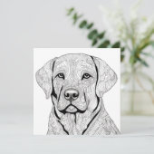 Labrador Retriever Gift Kaart (Staand voorkant)