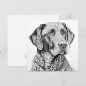 Labrador Retriever Gift Kaart (Voorkant / Achterkant)