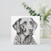 Labrador Retriever Gift Kaart (Staand voorkant)