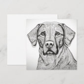 Labrador Retriever Gift Kaart (Voorkant / Achterkant)