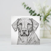 Labrador Retriever Gift Kaart (Staand voorkant)