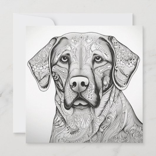 Labrador Retriever Gift Kaart (Voorkant)