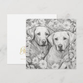 Labrador Retriever Gift Kaart (Voorkant / Achterkant)