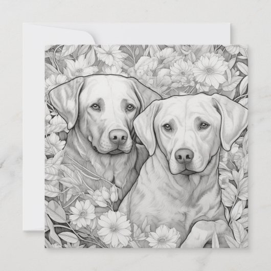 Labrador Retriever Gift Kaart (Voorkant)