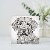 Labrador Retriever Gift Kaart (Staand voorkant)