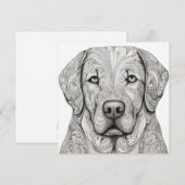 Labrador Retriever Gift Kaart (Voorkant / Achterkant)