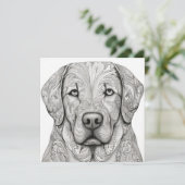 Labrador Retriever Gift Kaart (Staand voorkant)