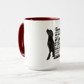 Labrador Retriever Gifts Black Lab Face Afbeelding Mok (Voorkant links)