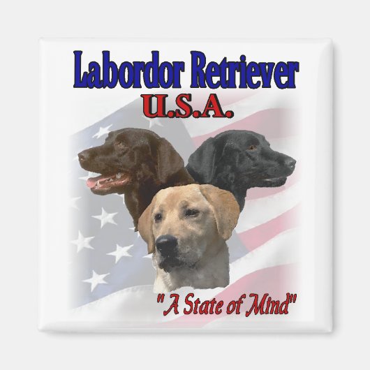Labrador Retriever Gifts Magneet (Voorkant)