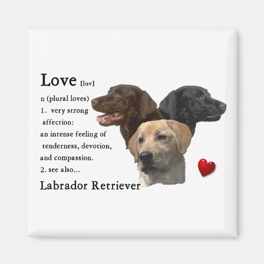Labrador Retriever Gifts Magneet (Voorkant)