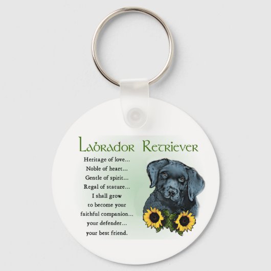 Labrador Retriever Gifts Sleutelhanger (Voorkant)