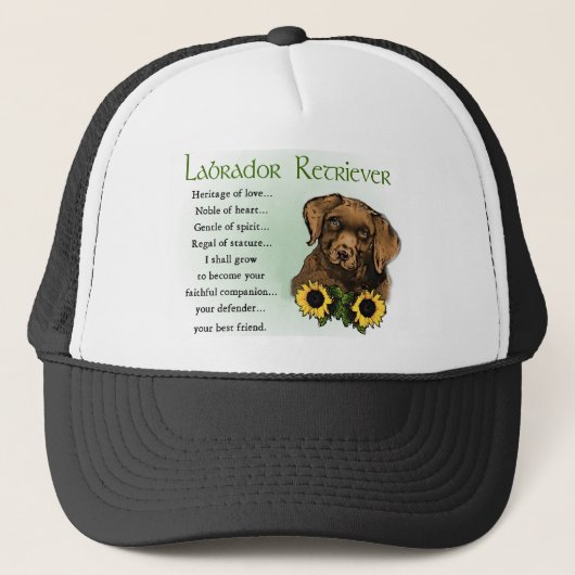 Labrador Retriever Gifts Trucker Pet (Voorkant)