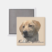 Labrador Retriever Gifts Yellow Lab Art Magneet (Voorkant / Achterkant)