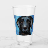 Labrador Retriever  Glas (Voorkant)
