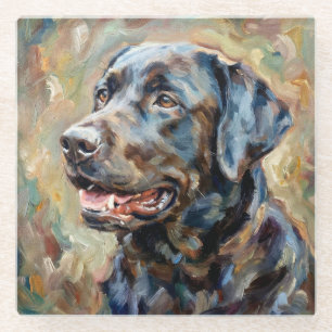 Labrador Retriever Glas Onderzetters voor Hondenli