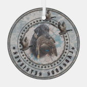 Labrador Retriever Glas Ornament (Achterkant)