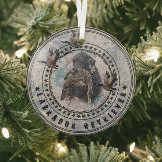 Labrador Retriever Glas Ornament (Insitu)