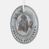Labrador Retriever Glas Ornament (Voorkant links)