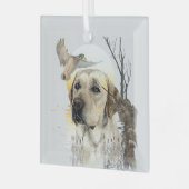 Labrador Retriever Glas Ornament (Voorkant links)