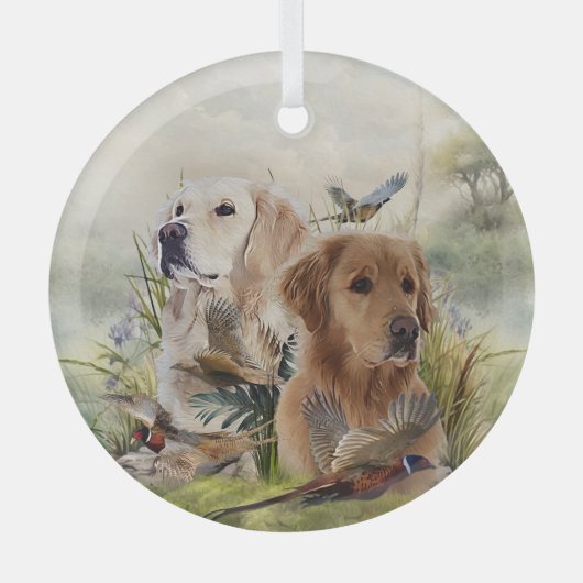 Labrador Retriever Glas Ornament (Voorkant)