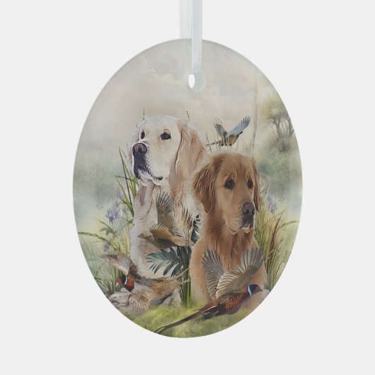 Labrador Retriever  Glas Ornament (Voorkant Rechts)
