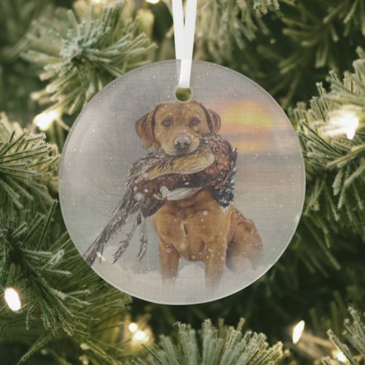 Labrador Retriever Glas Ornament (Insitu)