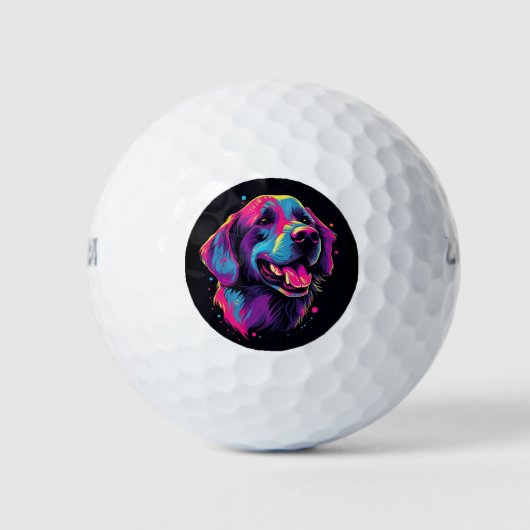 Labrador Retriever Golfballen (Voorkant)