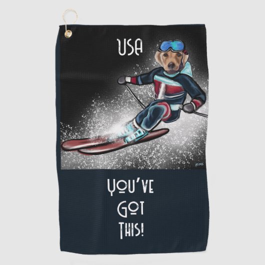 LABRADOR RETRIEVER  GOLFHANDDOEK (Voorkant)