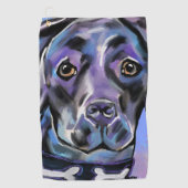 LABRADOR RETRIEVER GOLFHANDDOEK (Voorkant)