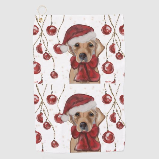 Labrador Retriever  Golfhanddoek (Voorkant)