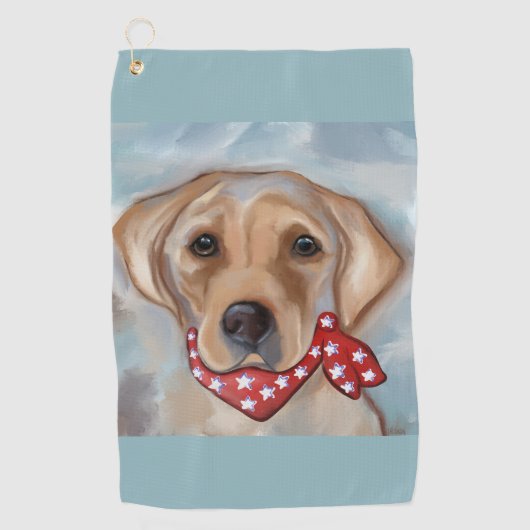 LABRADOR RETRIEVER GOLFHANDDOEK (Voorkant)