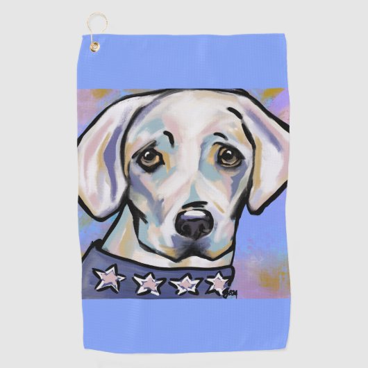 Labrador Retriever Golfhanddoek (Voorkant)